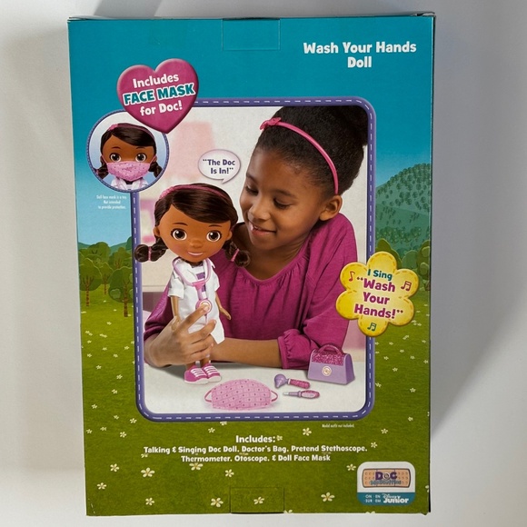Disney Junior Doc McStuffins Wash Your Hands Talking Singing Doll 6-Piece NEW - Picture 4 of 10